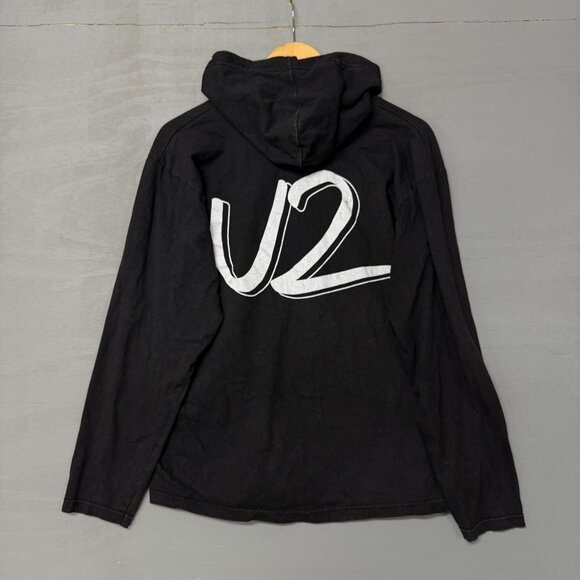 Vintage U2 Rattle and Hum Album Shirt Hoodie Black Size Large - Picture 2 of 7